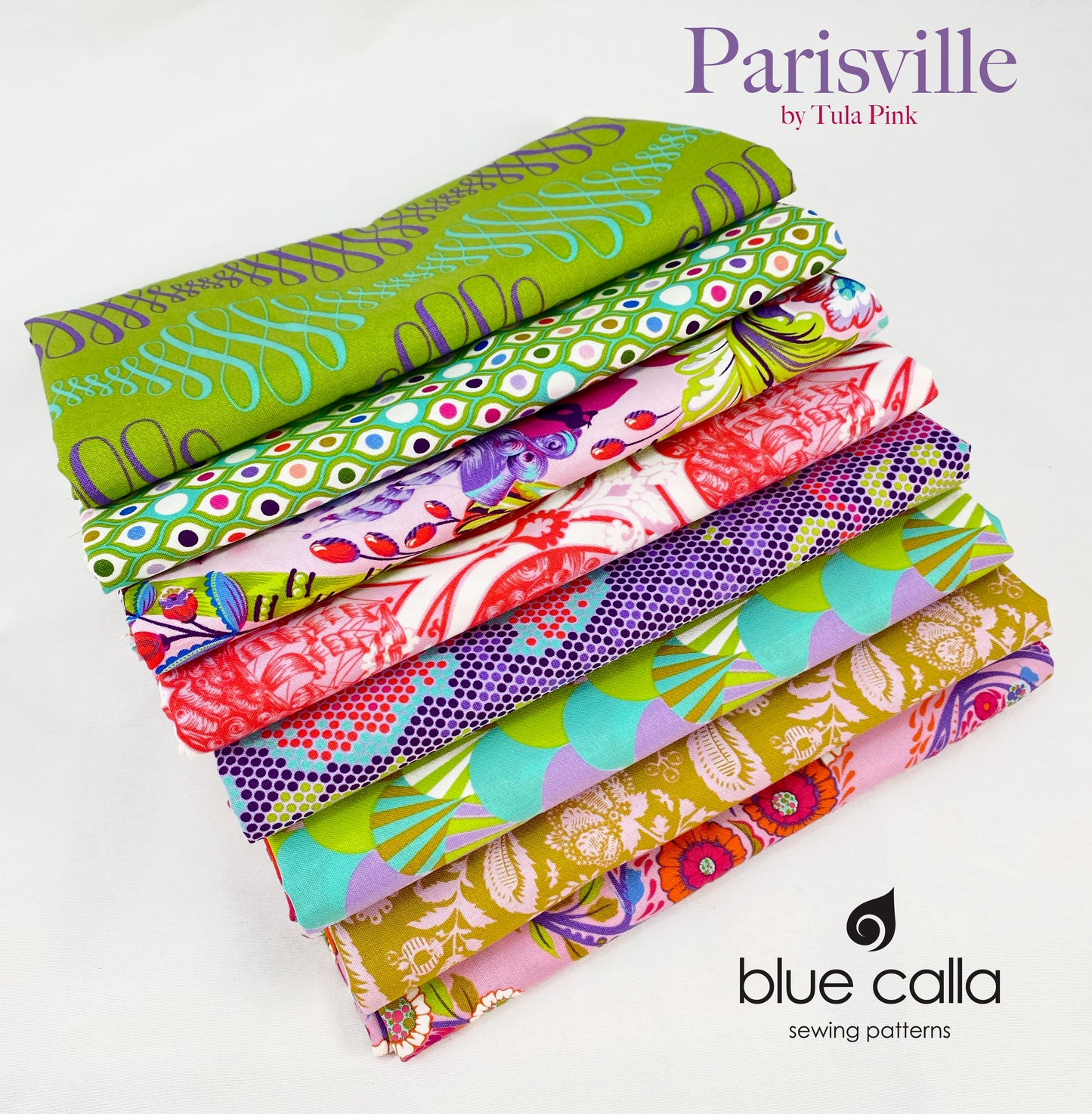 Parisville Deja Vu - Tula Pink - Damask Dot in Violet