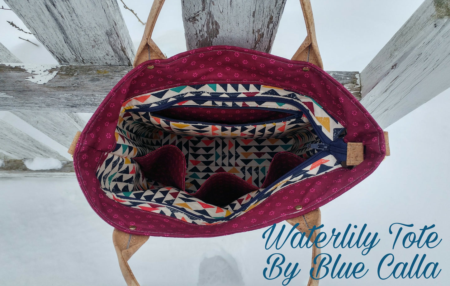 The Waterlily Waxed Canvas Tote (2 versions) - PDF Sewing pattern