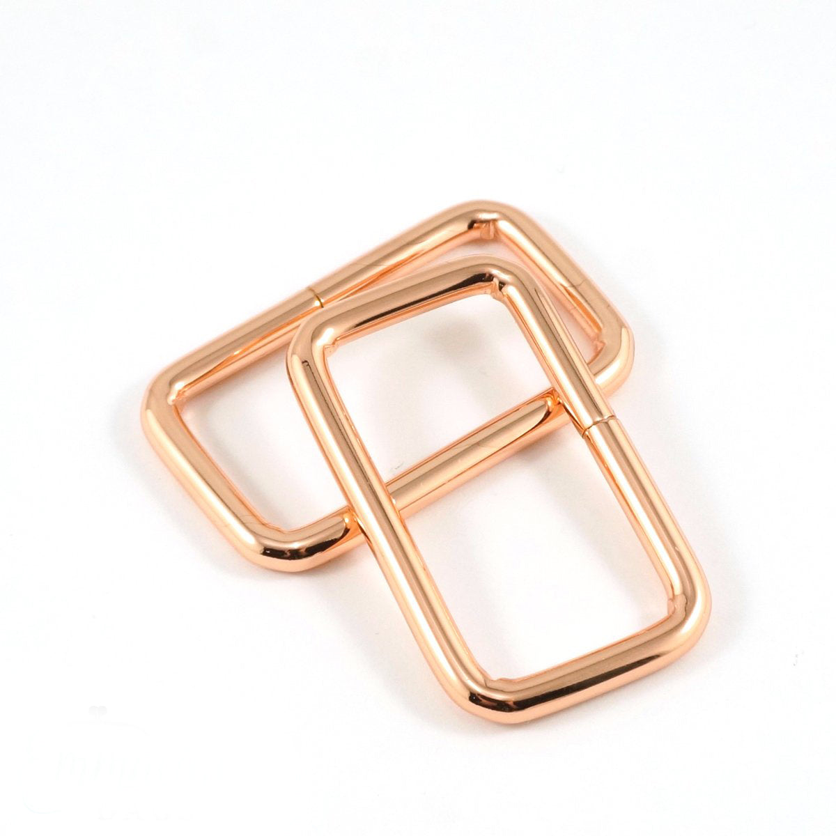 1.5" RECTANGLE RINGS (SET of 4) - Available in 5 metal finishes