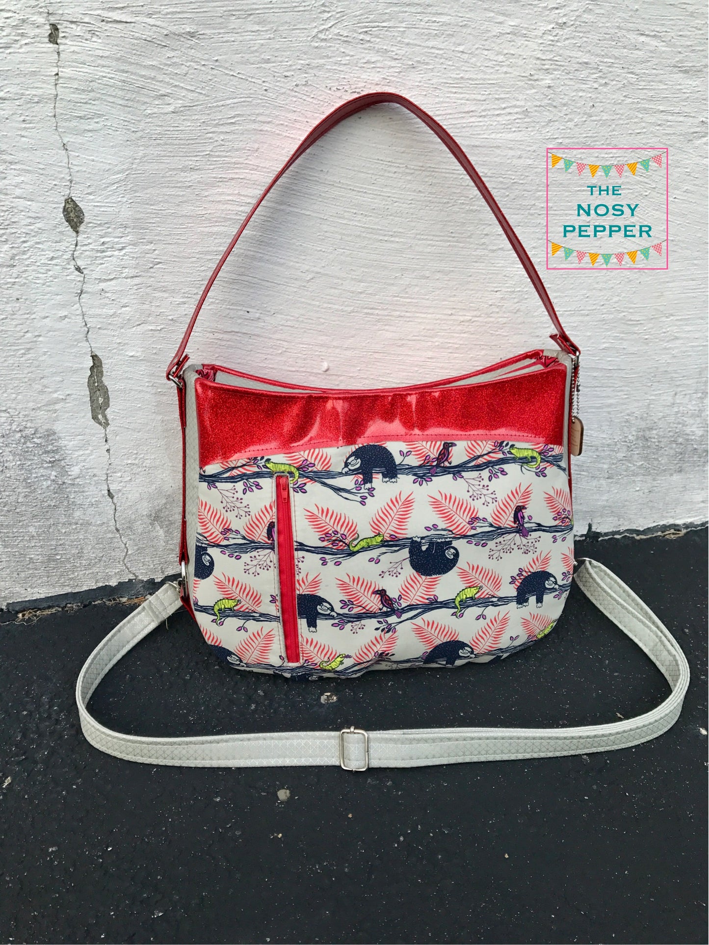 The Hollyhock Hobo Bag in 2 styles - PDF Sewing Pattern