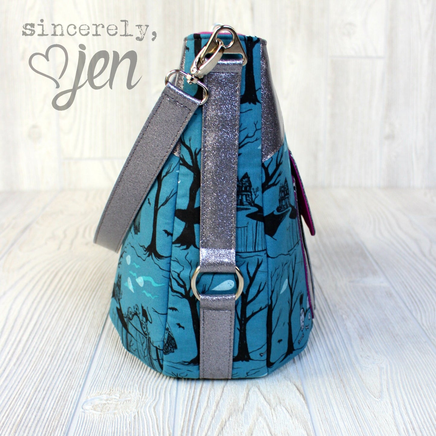 The Hollyhock Hobo Bag in 2 styles - PDF Sewing Pattern
