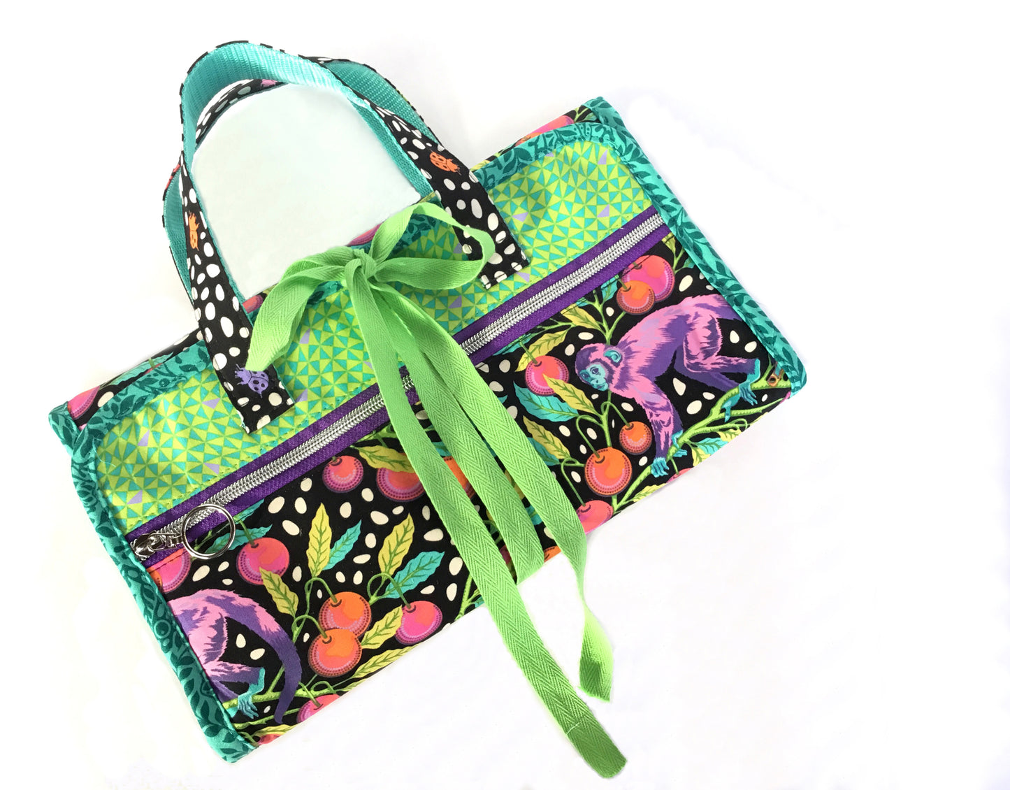 The Hibiscus Hanging Toiletry Bag - PDF sewing pattern