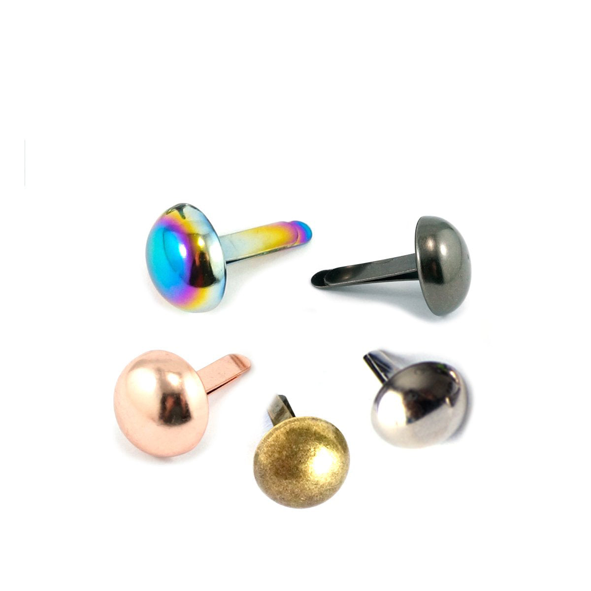 Domed Purse Feet (6 pack) - Available in 5 metal finishes