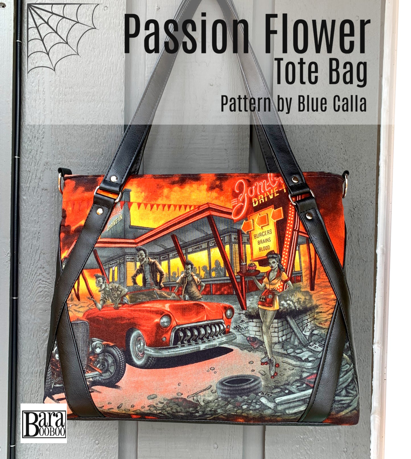 Passion Flower Tote - PDF Sewing pattern