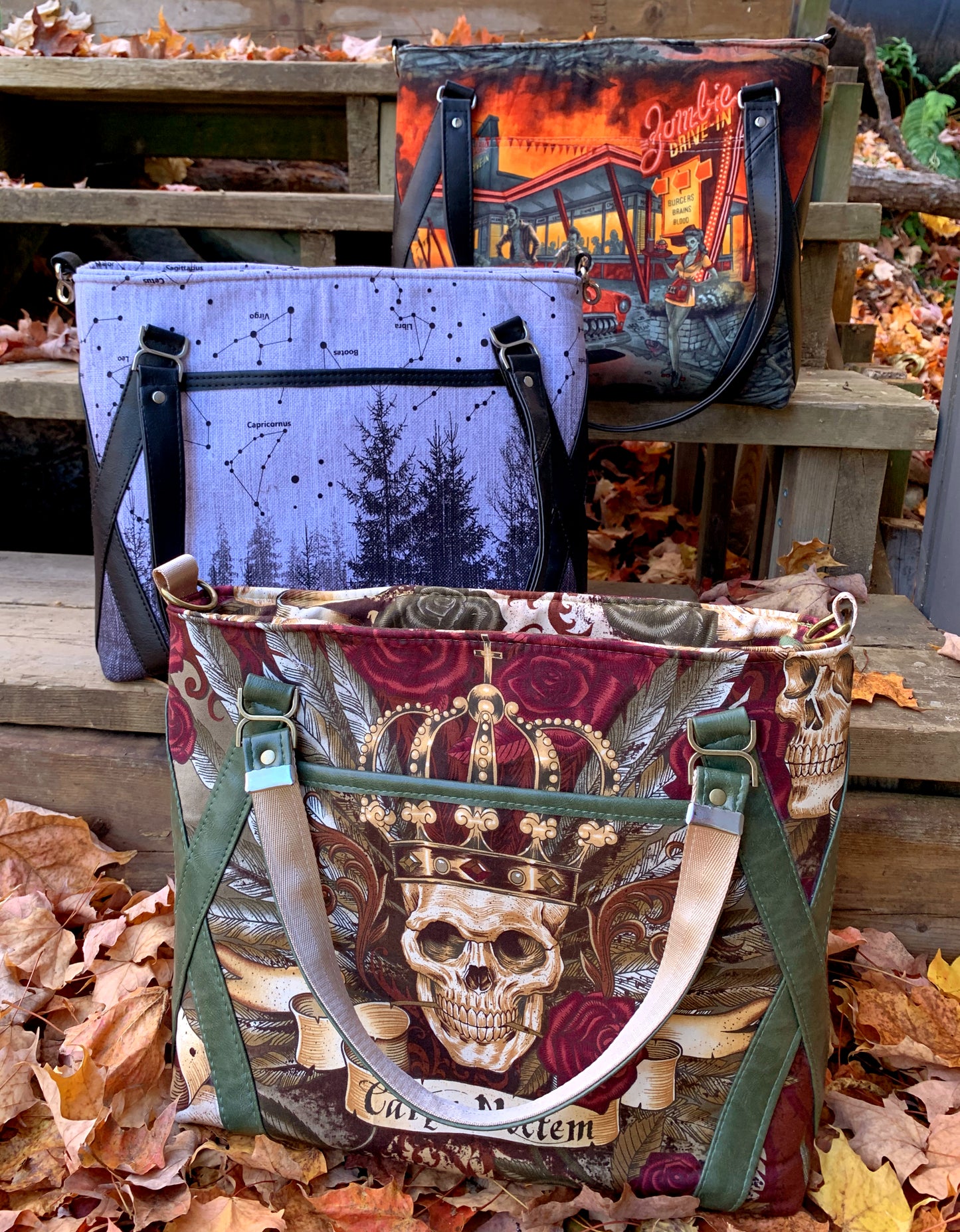 Passion Flower Tote - PDF Sewing pattern