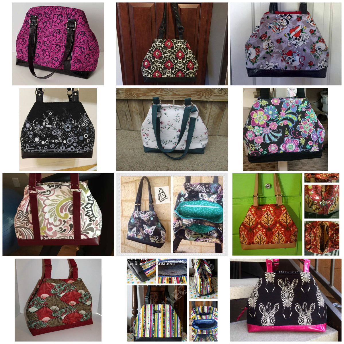 Lotus Handbag Sew-Along Prize Winners – Blue Calla Patterns