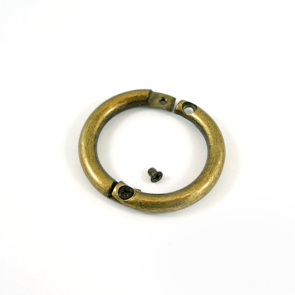 Gate Rings - 1" (25 mm) screw together - Available in 6 metal finishes
