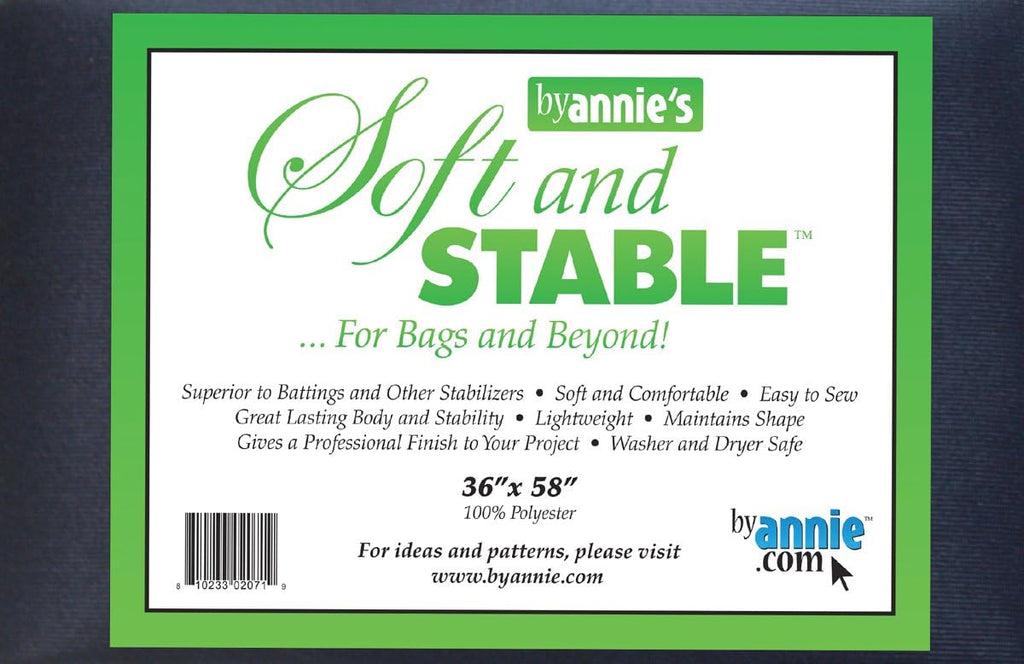 By Annie's Soft and Stable - Sew-in Stabilizer - BLACK - 36" x 58"