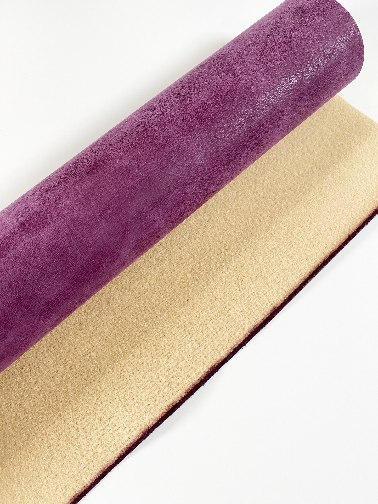 DISTRESSED Faux Suede - Aubergine
