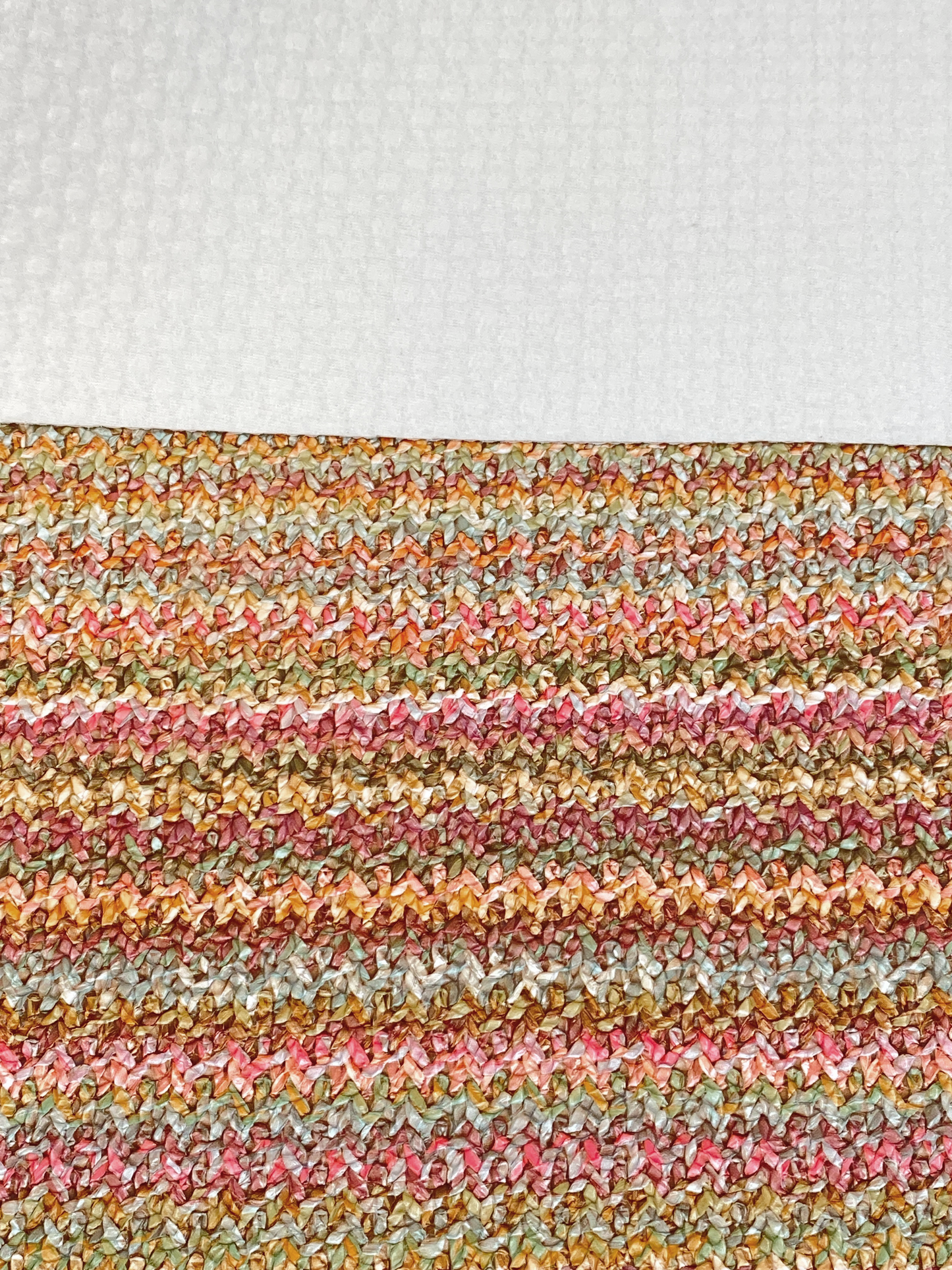 CROCHET Faux Leather - Autumn Rainbow