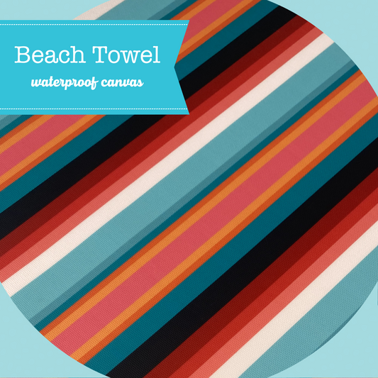 Printed Waterproof Canvas - BEACH TOWEL