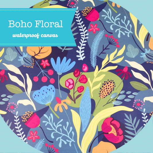 Printed Waterproof Canvas - Boho Floral