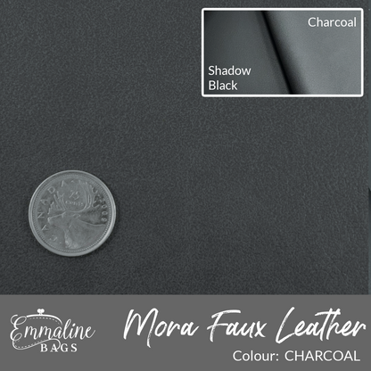 MORA Faux Leather - Charcoal