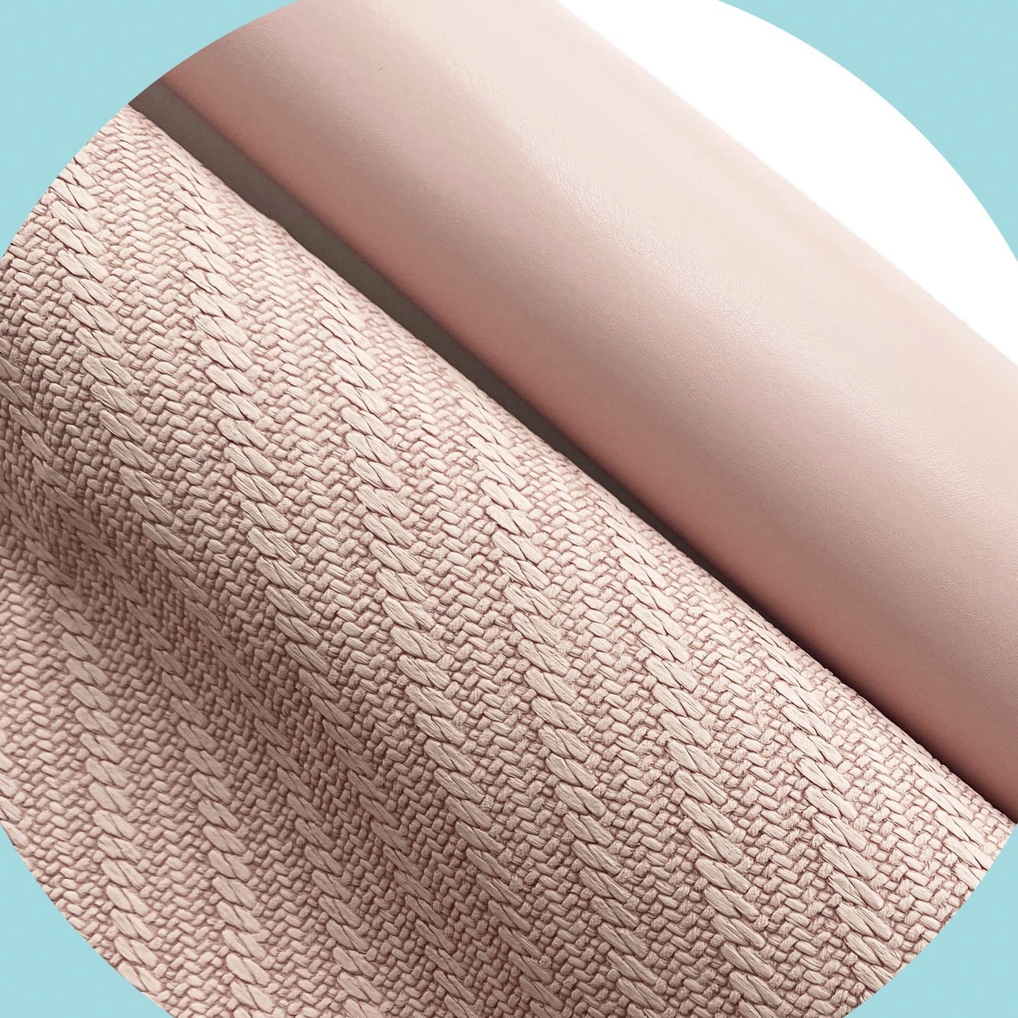 KNIT Faux Leather - Champagne