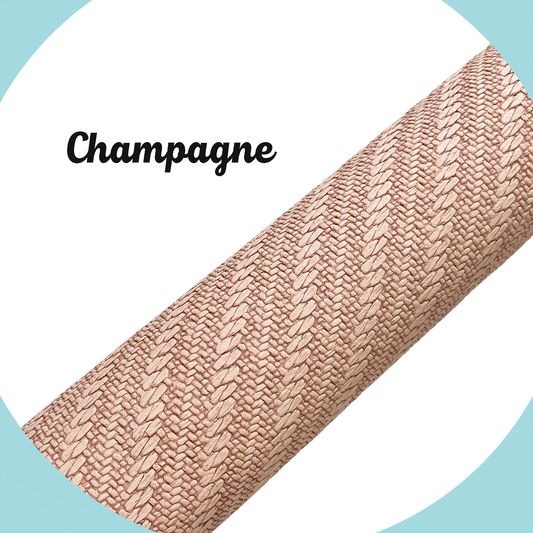 KNIT Faux Leather - Champagne