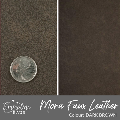 MORA Faux Leather - Dark Brown