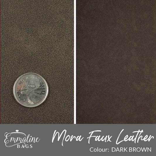 MORA Faux Leather - Dark Brown