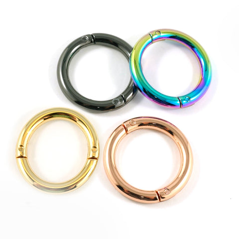Gate Rings - 1" (25 mm) screw together - Available in 6 metal finishes
