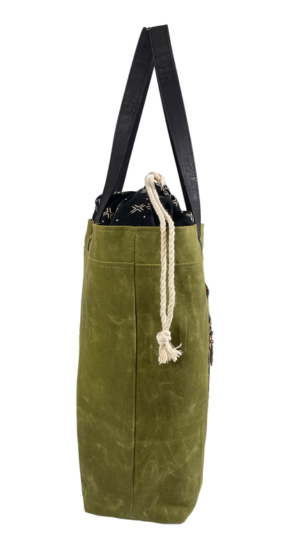 Knitting Project Tote (Large size) : Felt Floral