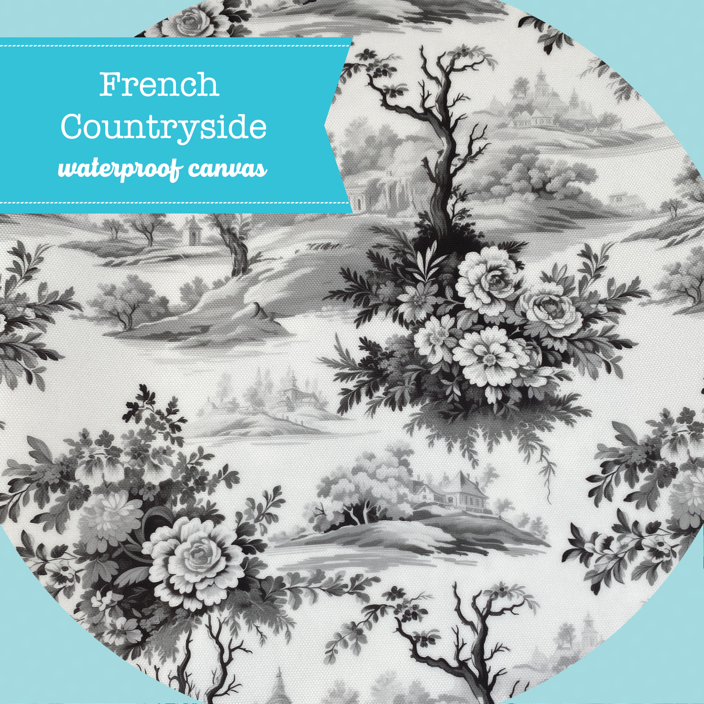 Printed Waterproof Canvas - French Countryside