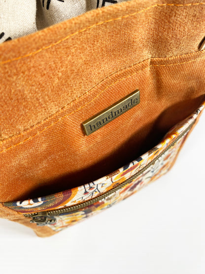 Knitting Project Tote (Small size) : Fall Rainbow