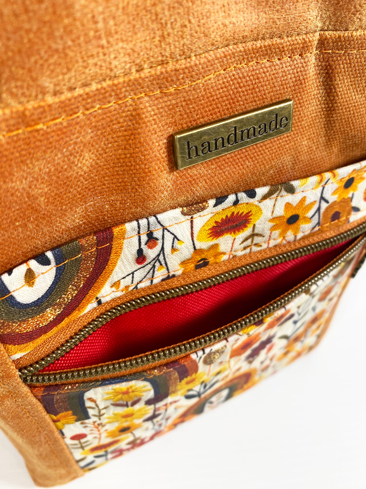 Knitting Project Tote (Small size) : Fall Rainbow