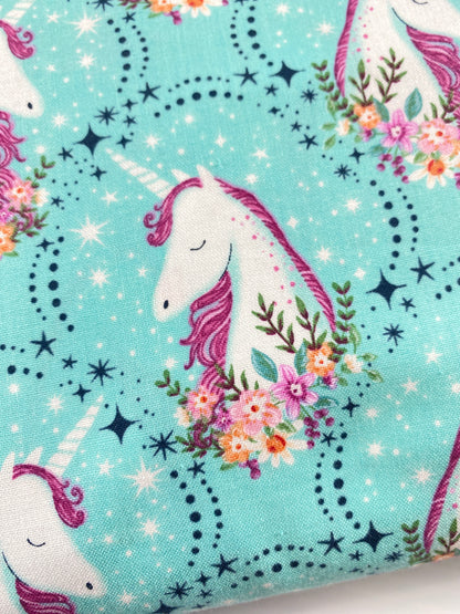 Unicorn Dreams - Unicorn Portrait in Turquoise