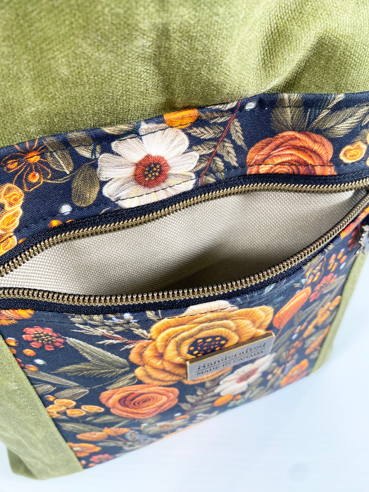 Knitting Project Tote (Large size) : Felt Floral