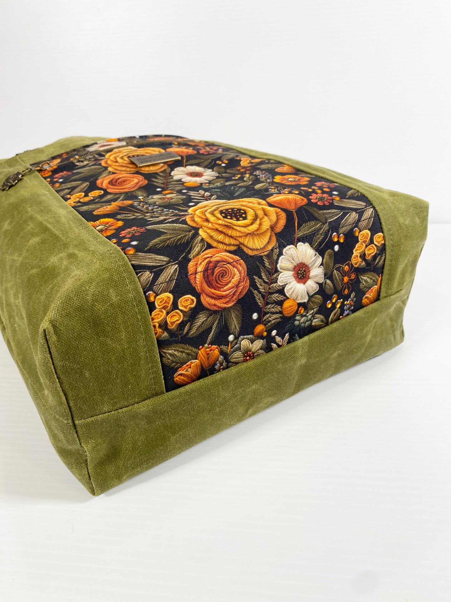 Knitting Project Tote (Large size) : Felt Floral