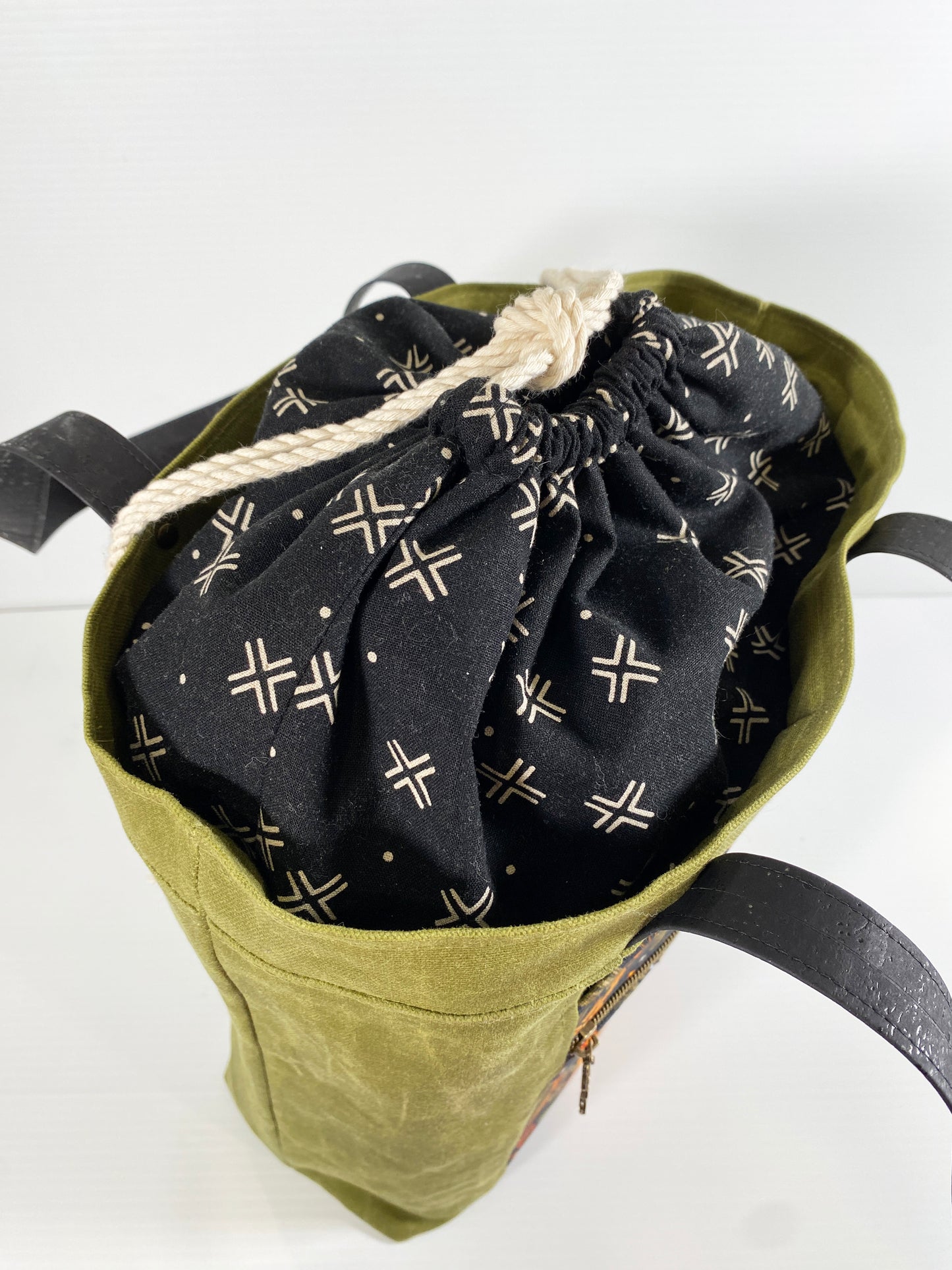 Knitting Project Tote (Large size) : Felt Floral