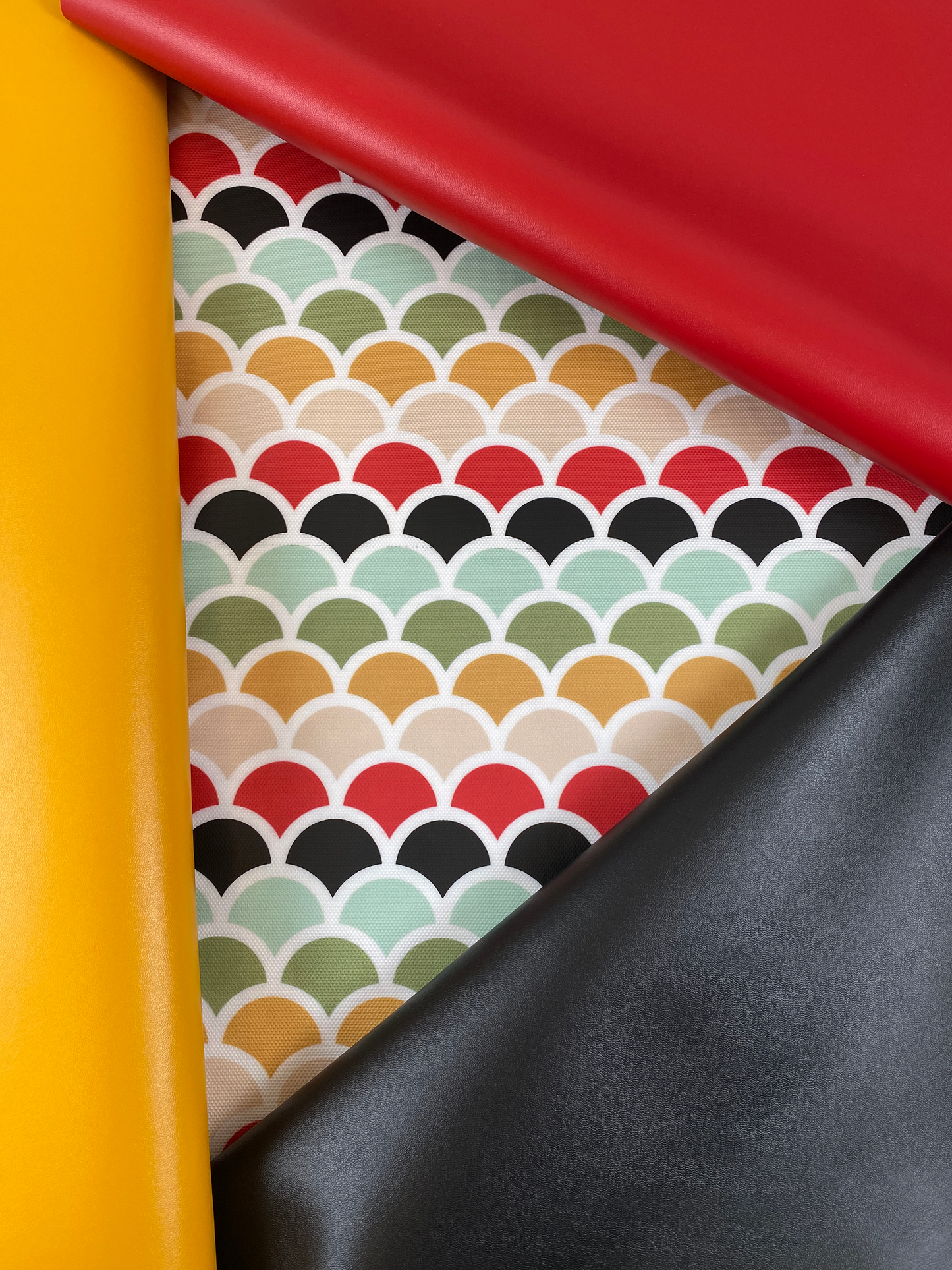 Printed Waterproof Canvas - Jewel Tone Scales