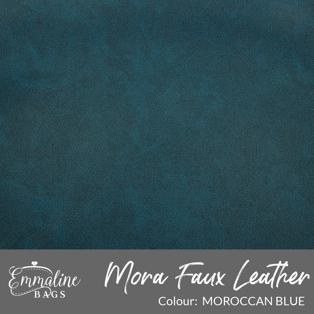 MORA Faux Leather - Moroccan Blue