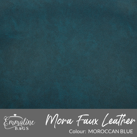 MORA Faux Leather - Moroccan Blue