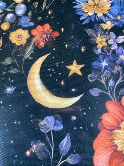Printed Waterproof Canvas - Midnight Blooms