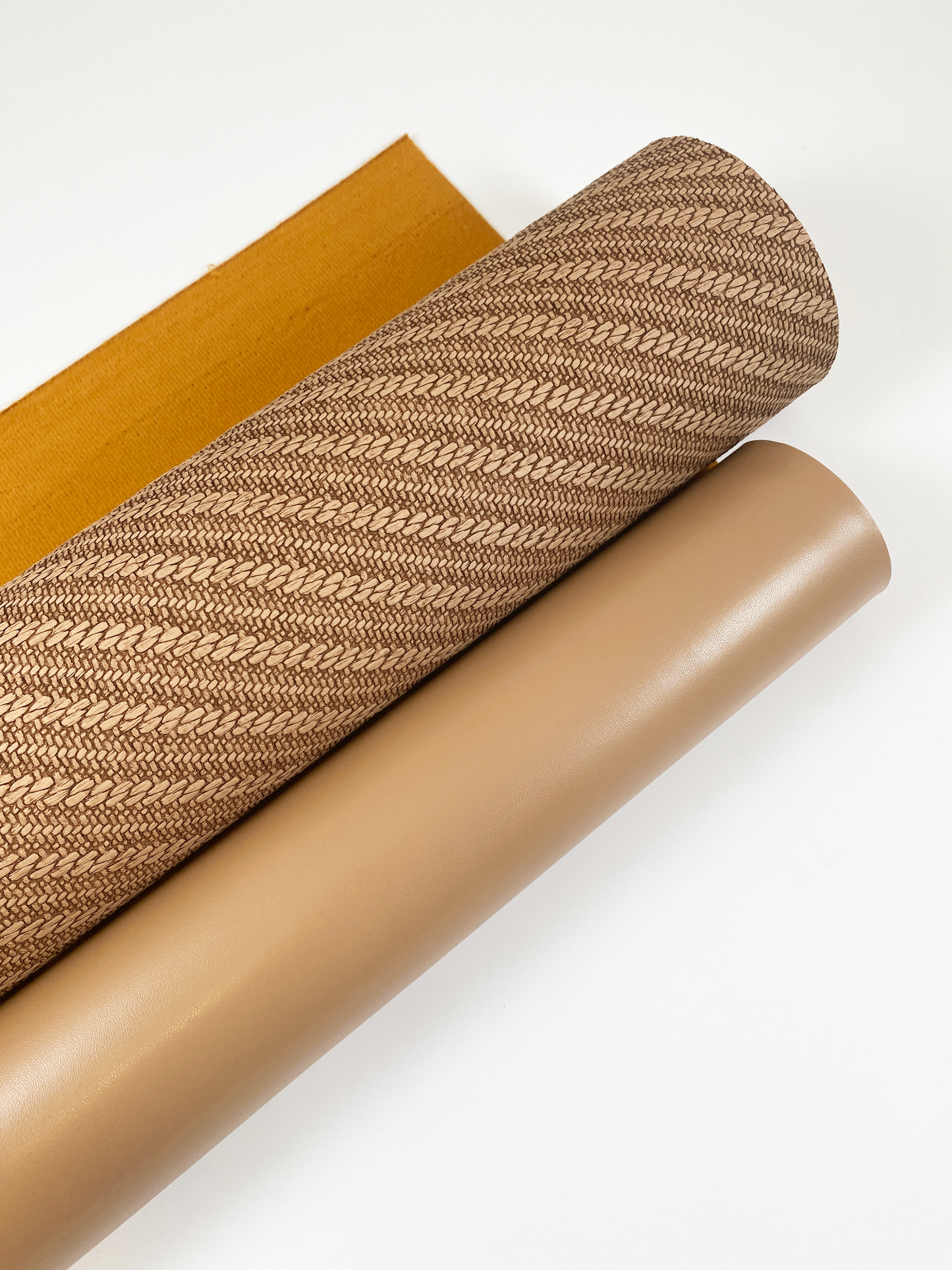 SOLID Faux Leather - Milk Chocolate