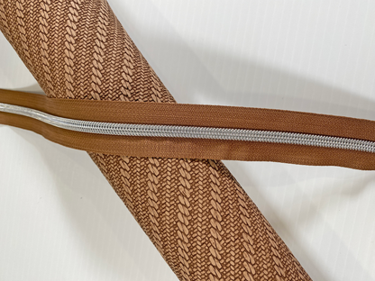 KNIT Faux Leather - Milk Chocolate