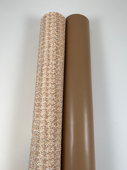 SOLID Faux Leather - Milk Chocolate
