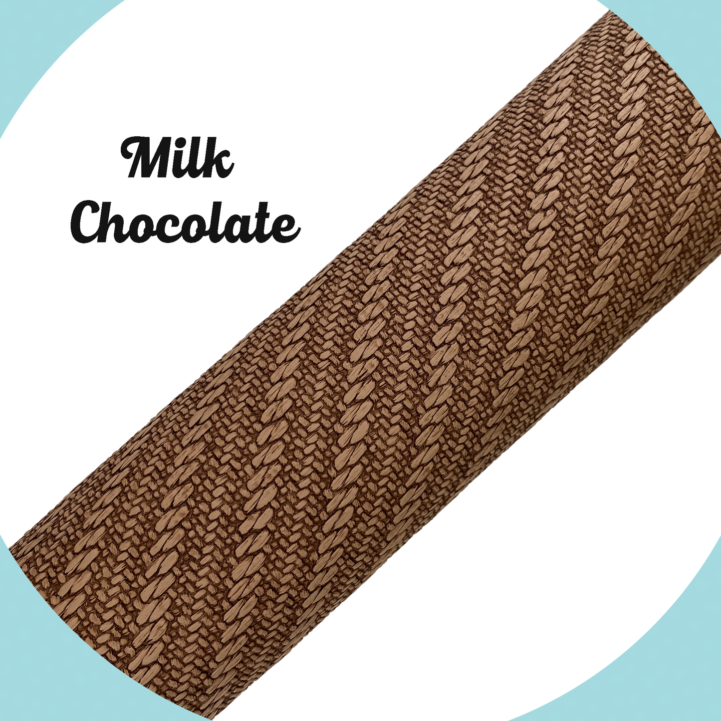 KNIT Faux Leather - Milk Chocolate