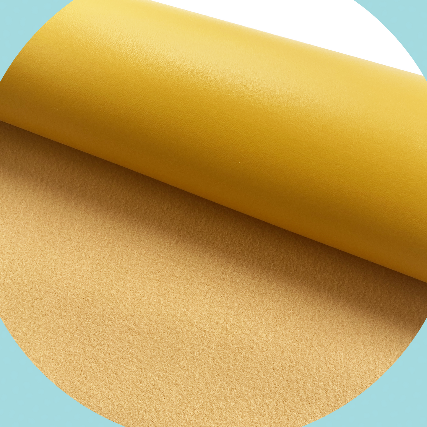 SOLID Faux Leather - Mustard