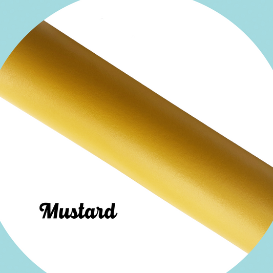 SOLID Faux Leather - Mustard