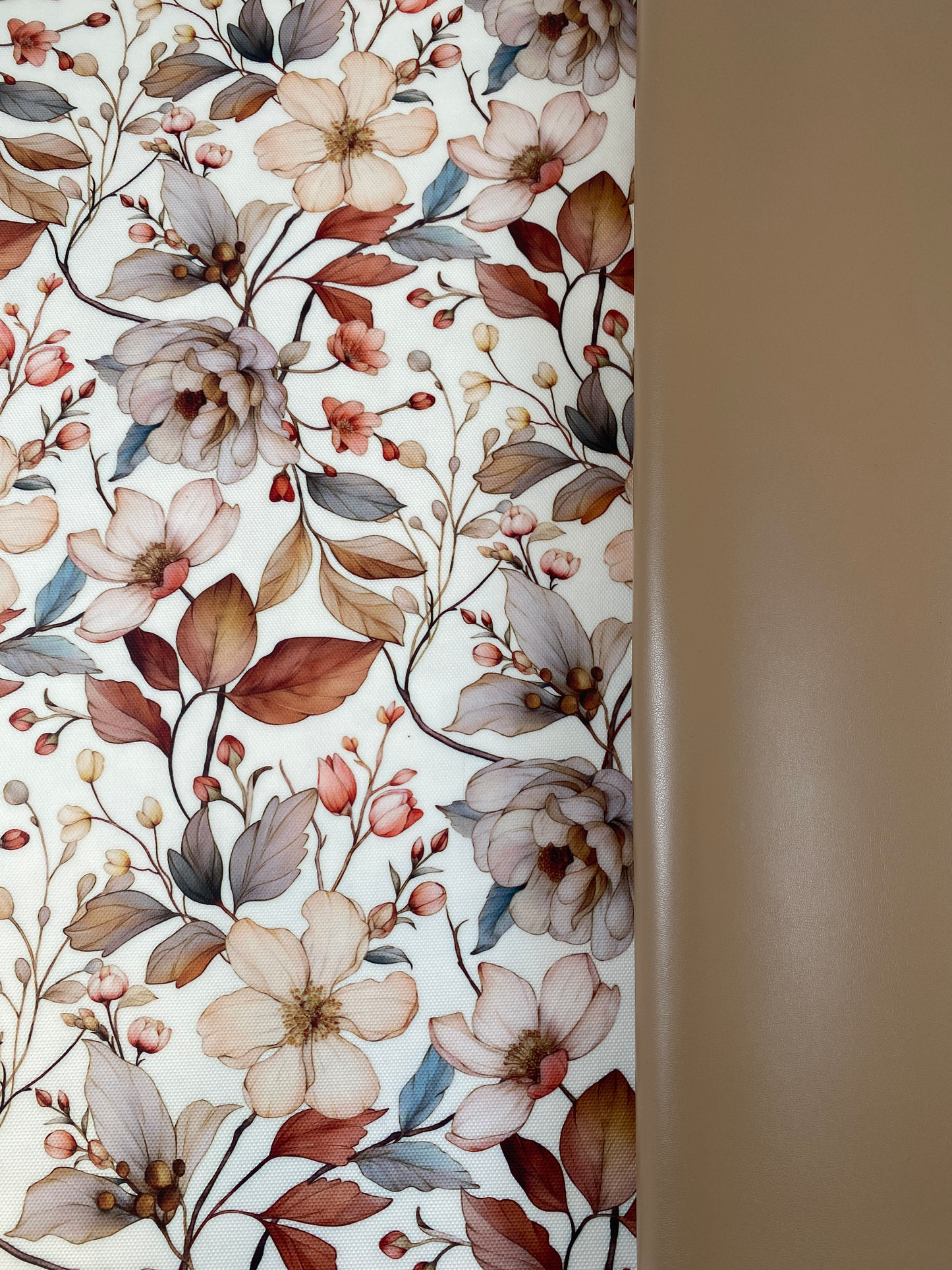 Printed Waterproof Canvas - Neutral Floral