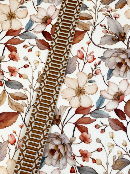 Printed Waterproof Canvas - Neutral Floral