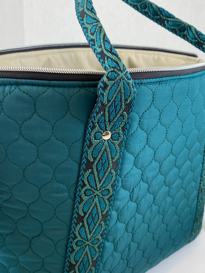 Oxbow Tote : Quilted Teal
