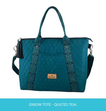 Oxbow Tote : Quilted Teal