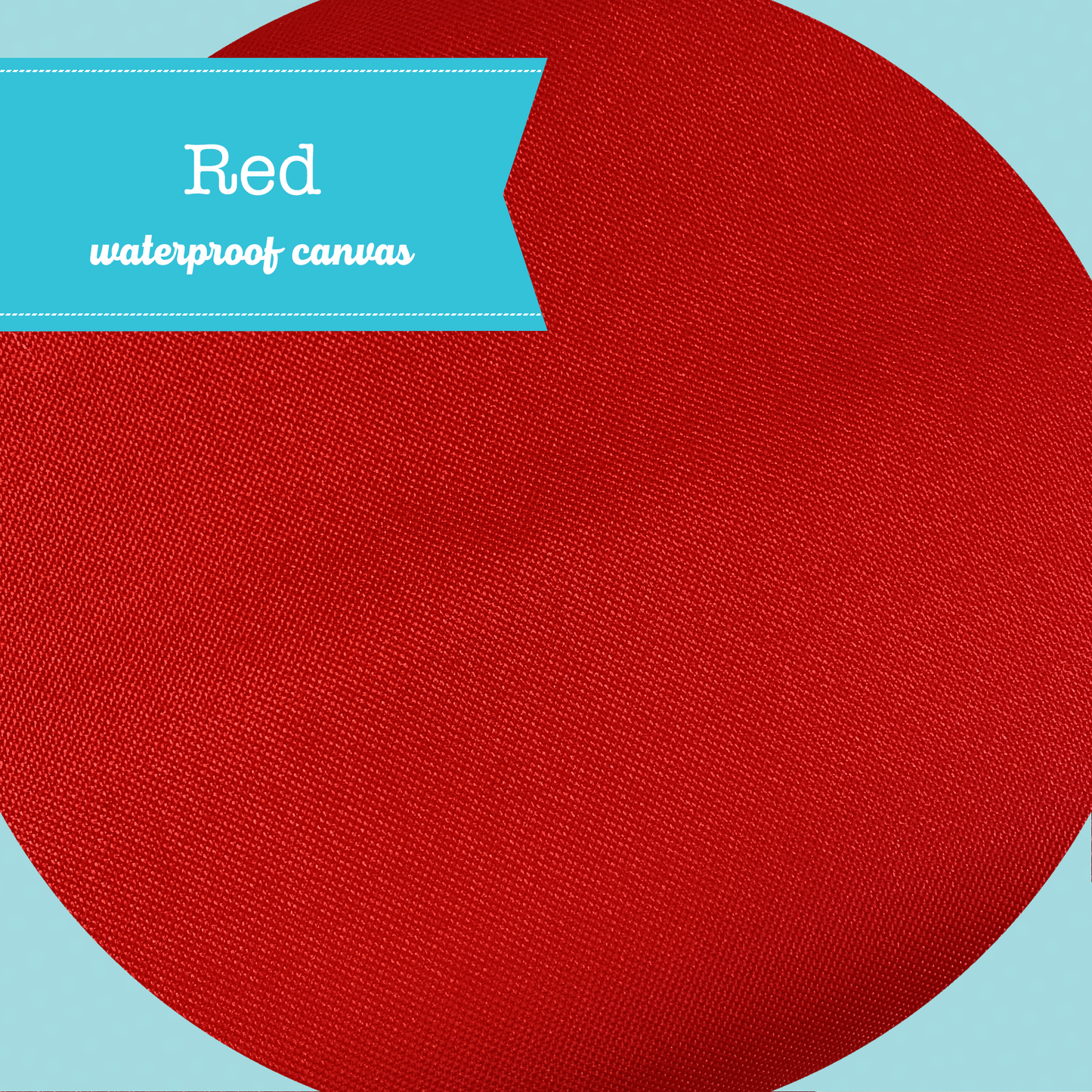 SOLID Waterproof Canvas - Red