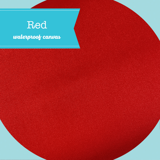 SOLID Waterproof Canvas - Red