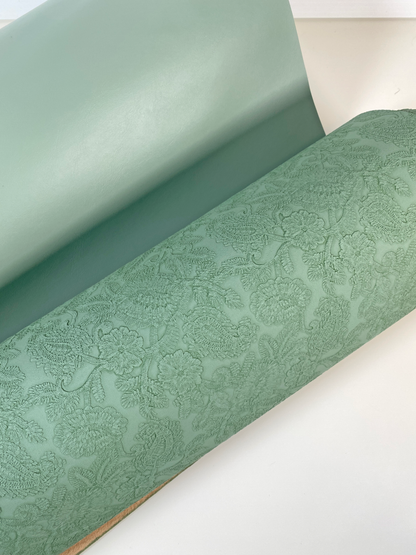 SOLID Faux Leather - Sage