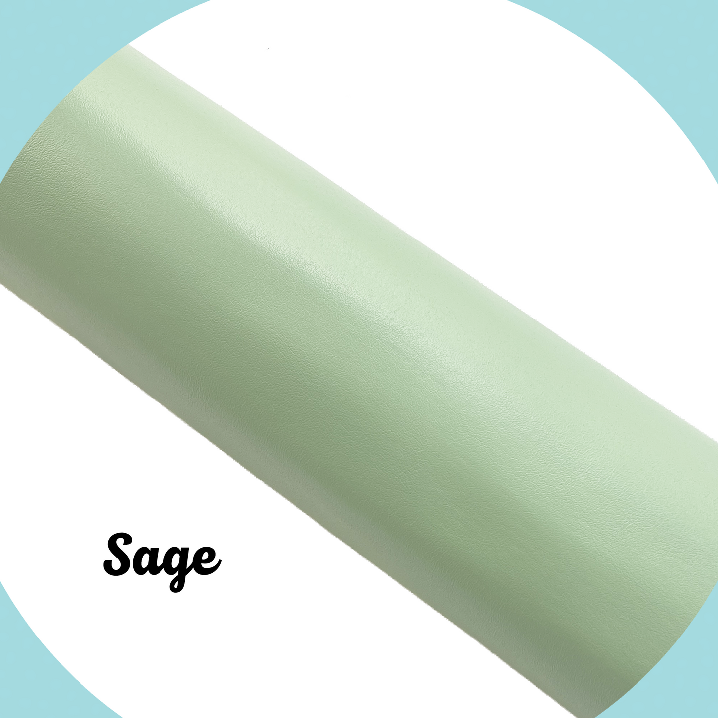 SOLID Faux Leather - Sage