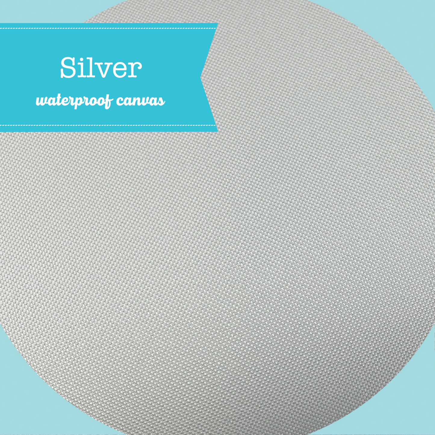 SOLID Waterproof Canvas - Silver