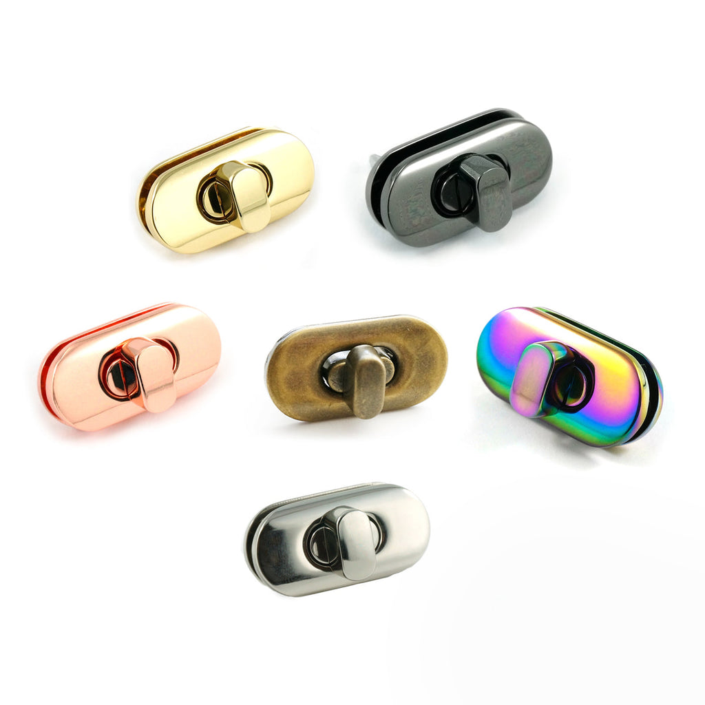 Small Turn Lock - Available in 6 metal finishes